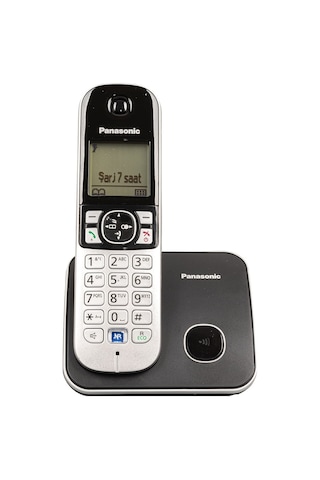 Panasonic Kx-tg6811 Dect Telsiz Telefon Siyah Arayan Numarayı Gösterir Bebek Telsizi Oda Dinleme