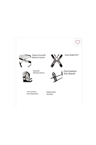 Perilla 19 Metre Majestik Kurutmalık Elbise Askısı Elbise Kurutmalığı Siyah