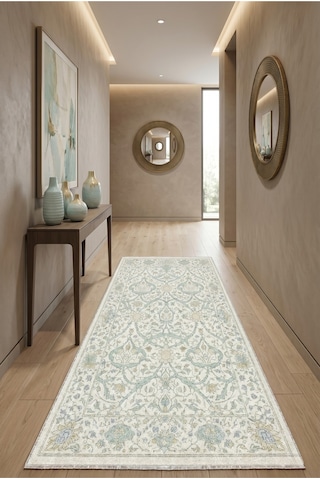 Dekoratif Halı Kaymaz Taban Leke Tutmaz Yıkanabilir Kilim Özel Ölçü Salon Halısı 3039