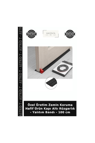 Özel Üretim Zemin Koruma Hafif Ürün Kapı Altı Rüzgarlık - Yalıtım Bandı - 100 Cm Çok Renkli