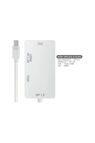 Platoon Pl-7241 Mini Displayport To Hdmı 4k 2k Dvı To Displayport To Vga Çevirici