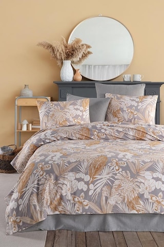 As Perde Cotton Life Çift Kişilik Pike Takımı Hawai Gri