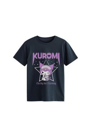 Sea Bubbles Kuromi Kız Çocuk Tişört St10397 Lacivert