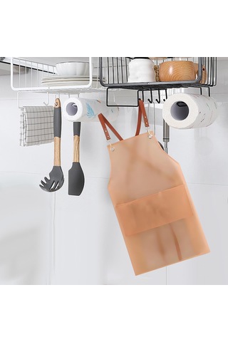 Suntek Magideal Pişirme Önlüğü Şef Barbekü Yağ Pembe-uzun-cep