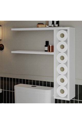 Tiny Duvar Rafı Duvara Monte, Modern Tasarım Beyaz