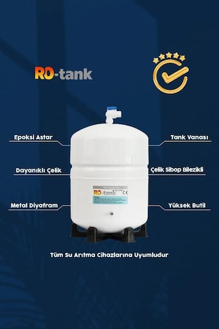 Su Arıtma Metal Su Tankı - 10 Lt