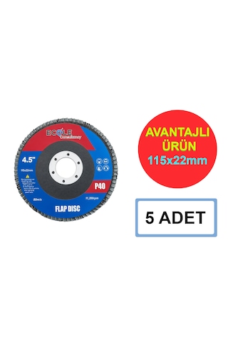 Ecole Flap Disk 115 22 Mm P40 Kum 5 Adet