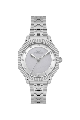 Ferro Fl21632awt-a Quartz Çelik Gri 32 Mm Kadın Kol Saati Gri