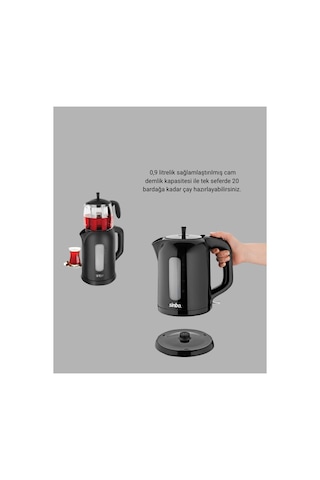 Astraltech Çaycı Cam Demlikli 1800w Güçlü Ve Sıcak Tutmalı Elektrikli Çay Makinesi