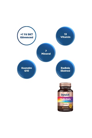 Dynavit Multi-Daily Koenzim Q10-Rodiola 30 Kapsül