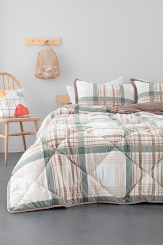 Merinos Comforter Wera Çift Kişilik Yorgan Seti - Yeşil