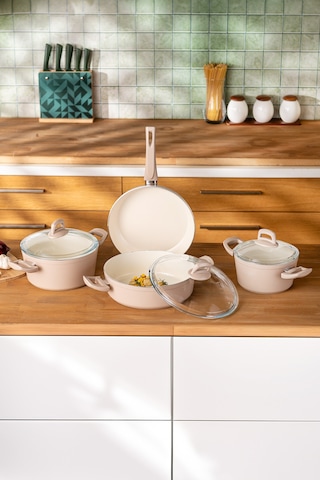 Emsan Crystal 7 Parça Tencere Seti Rosegold Rose Gold