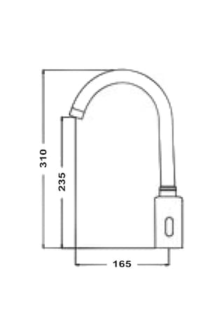 Gms Ft004 Tek Girişli Fotoselli Sensörlü Lavabo Eviye Bataryası