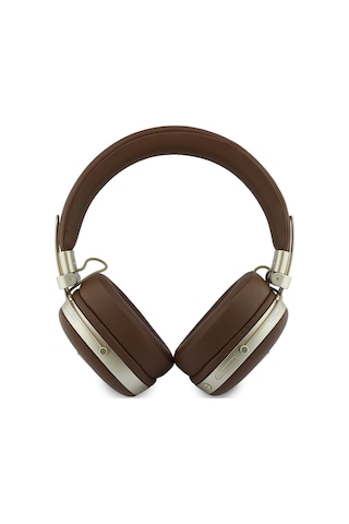 Guess Lisanslı ENC-1 Teknolojili Pu Üçgen Metal Logo Bluetooth 5.4 Kulak Üstü Kulaklık