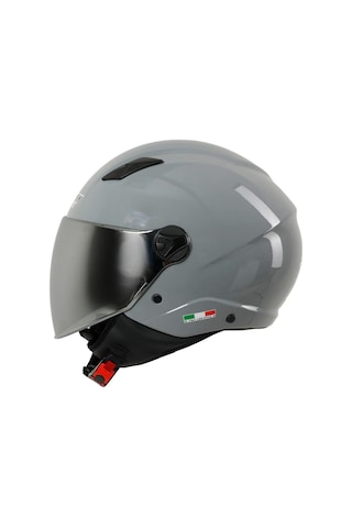 Sway Sw 765 Gloss Çenesiz Açık Motosiklet Kaskı Nardo Gri M