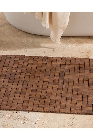 English Home Bamboo Bambu Duş Kaydırmazı Kahve Kahve