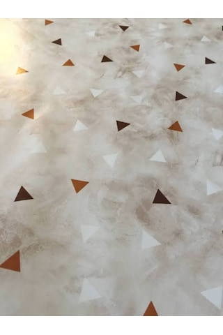 Geometrik Desen Pvc Astarlı Muşamba Masa Örtüsü