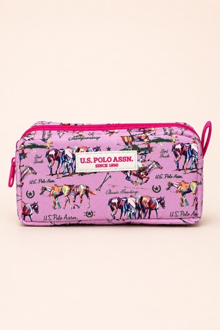 U.s. Polo Assn. Kız Çocuk 2'li Okul Çanta Seti Sırt Çantası Kalemlik Pembe