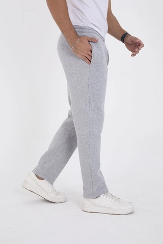 Assema Unisex Üç İplik Basic Eşofman Pantolon - Gri Çok Renkli