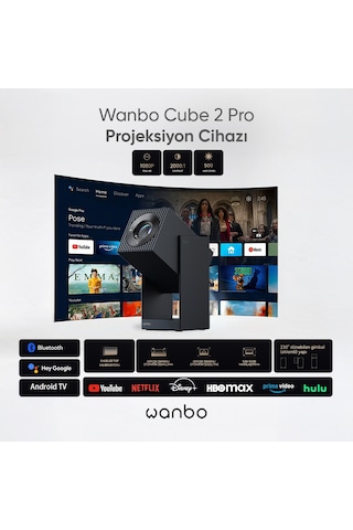 Wanbo Cube 2 Pro Projeksiyon Cihazı - Mavi