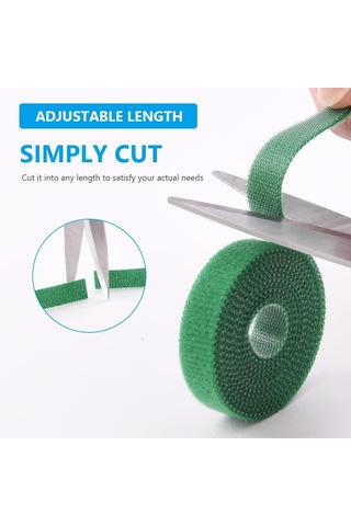 Yeşil Bahçe Bitki Bağları 10 Metre 10 Mm , Kendinden Yapışkanlı Bitki Bağları