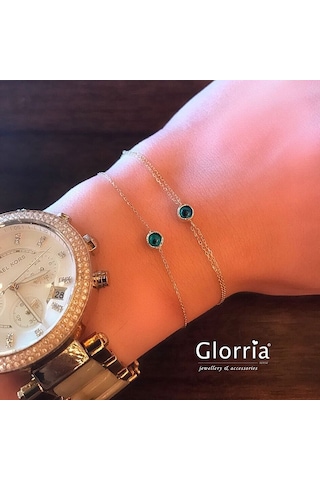 Glorria Altın Nazar Boncuklu Bileklik N11.17607 Sarı Altın
