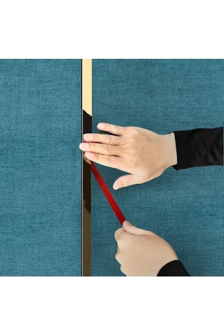 Dekor Fuga Duvar Çıtası Yapışkanl Gold,Gümüş,Siyah 1 Rulo (25 Mt)