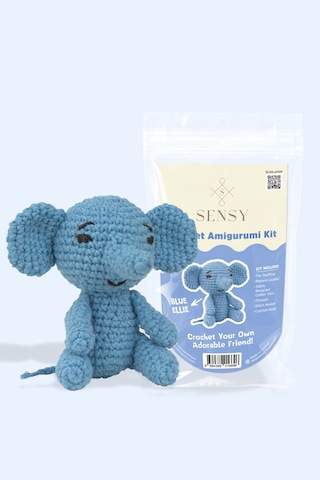 Sensy Amigurumi Kit Başlangıç Seviye Amigurumi Kiti Blue Ellie