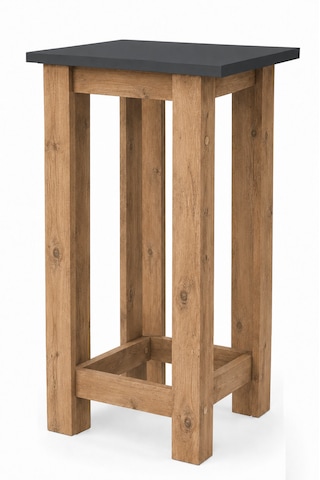 Gora Tabure - 40cm - Bar Sandalyesi - Bar Taburesi Atlantik Çam - Antrasit