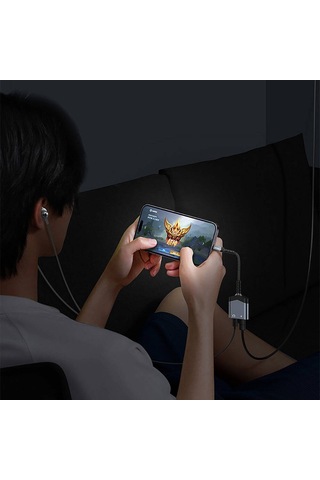 Recci Rds-a18 Lightning 2in1 Şarj Ve Audio Ses Adaptörü