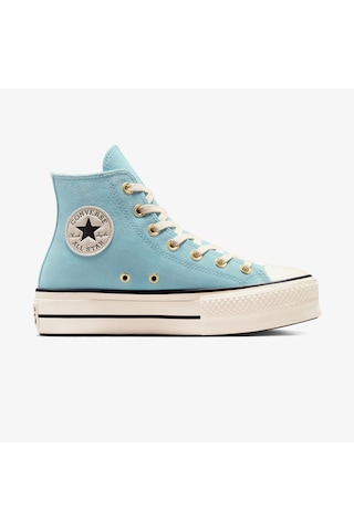 Converse Chuck Taylor All Star Lift Kadın Mavi Süet Platform Sneaker