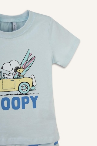 Defacto Snoopy Desenli 2li Pijama Takımı Erkek Bebek H3501a526smbe61 Mavi-be61