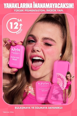 Nyx Professional Makeup Buttermelt Blush Kremsi Pudra Allık 02 Butta Together