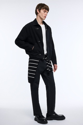 Defacto Relaxed Fit Metal Kanca Detaylı Pamuklu Jean Ceket I5787ax26aunm40 Siyah-nm40