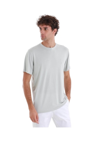 Hatemoğlu Gri Regular Fit Düz Bisiklet Yaka Triko Tişört 35102024c006 012 Gri