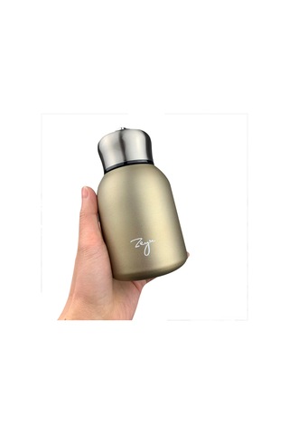 Youtek Altın 300ml 304 Paslanmaz Çelik Vakumlu Termos Bardak - Hafif, Taşınabilir, Kadınlar İçin Mat Dokulu Su Kapsülü