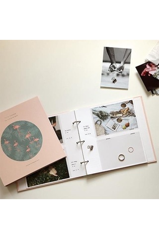 5 İnç Dıy Yaratıcılık Ekleme Tipi 3r Yıkama Demir Yüzük Aile Fotoğraf Albümü