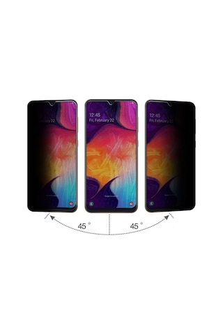 Samsung Uyumlu Galaxy M30s Privacy Gizlilik Filtreli Hayalet Cam
