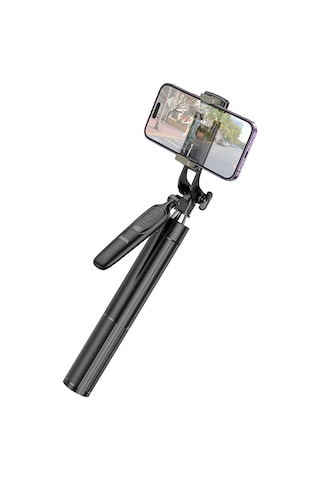 Hoco. K19 1.57m Broadcast Holder Selfie Çubuğu - Siyah