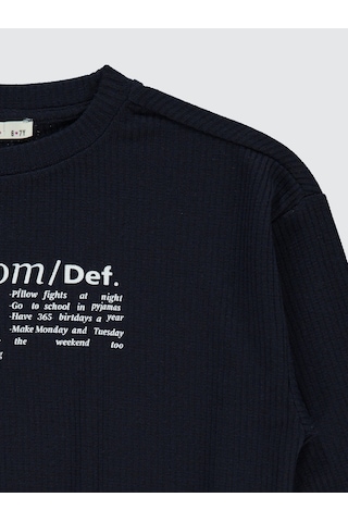Civil Girls Kız Çocuk Sweatshirt 6-9 Yaş Lacivert
