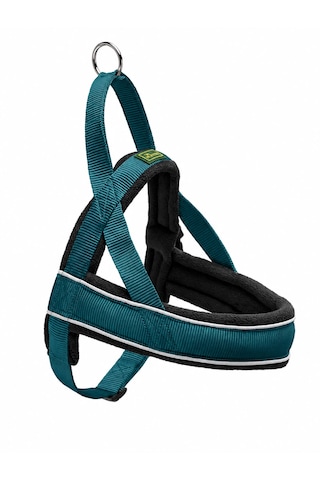 Hunter Racing Norveç Tipi Köpek Göğüs Tasması M-l 62 75 Cm Petrol/siyah Petrol Mavisi