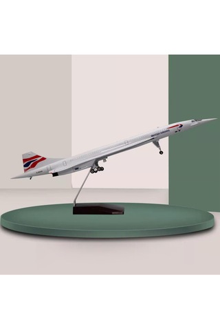 British Airways Concorde Jet Yolcu Uçağı Model Uçak 1/125 Ölçek 50cm