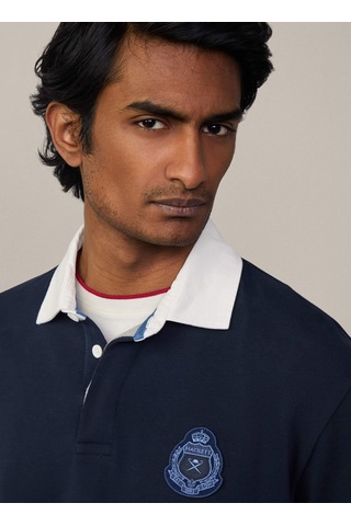 Hackett Koyu Lacivert Erkek %100 Pamuk Slim Fit Sweatshirt Hm570837