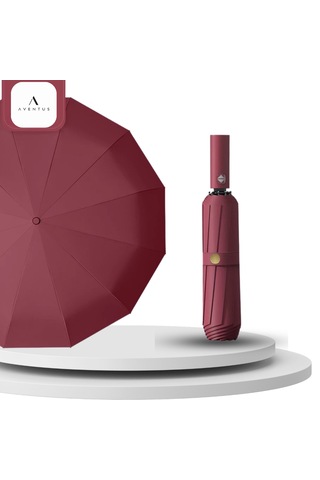 Aventus Umbrella Aventus 12tellı Uv Korumalı Extra Büyük Çaplı Şemsiye Bordo