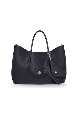 Bilik Deri Logo Detaylı Lacivert Kadın El Çantası Riv 147-r Lacivert