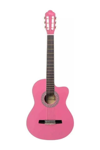 Pembe Klasik Gitar Kesik Kasa 4/4 Kılıf Pena-sgh-pmbksksa