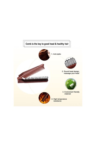 Lemestar Portatif Katlanabilir Saç Tarzı Combı: Isıya Dayanıklı Antistatik Abs+nilon, İnce-geniş Dişli, Saç Bakımı Ve Masaj Için