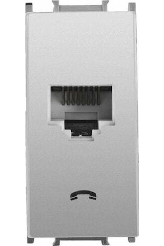 Panasonic Modüler Metalik Beyaz Nümeris Telefon Prizi Cat-3 Altlık+kapak 1m - Wvtt14024mw-tr