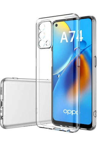 Oppo A74 4G Kilif Kamera Korumali Süper Silikon Kapak 537287964