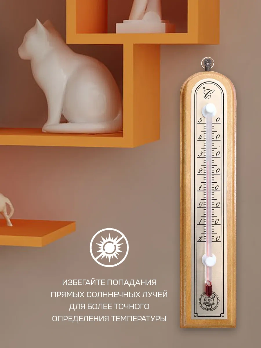 Garden Show Büyük Oda Termometresi Açık Ahşap 123449747